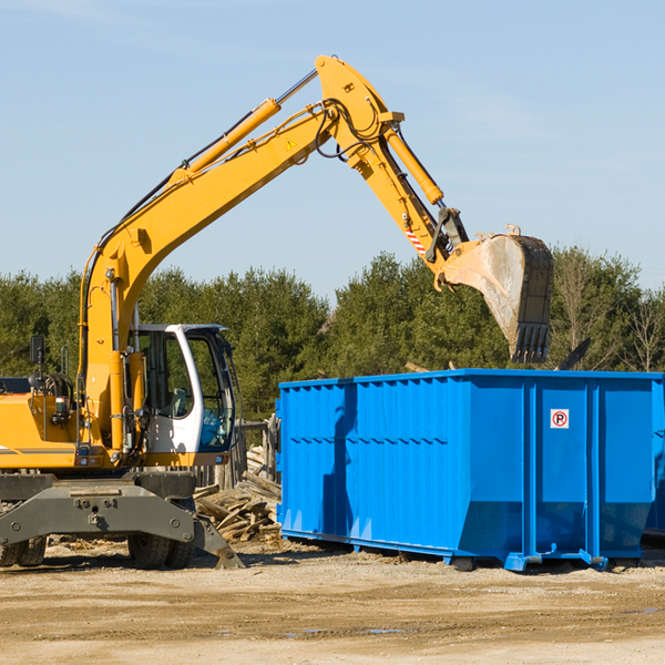 can i choose the location where the residential dumpster will be placed in Monroe County